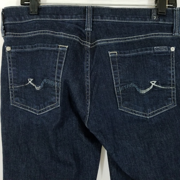 7 For All ManKind Jeans Straight Leg Dark 7FAMK 30 - Picture 8 of 8